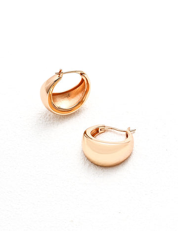Alla Hoop Earrings - chic, casual gold hoops for everyday elegance.